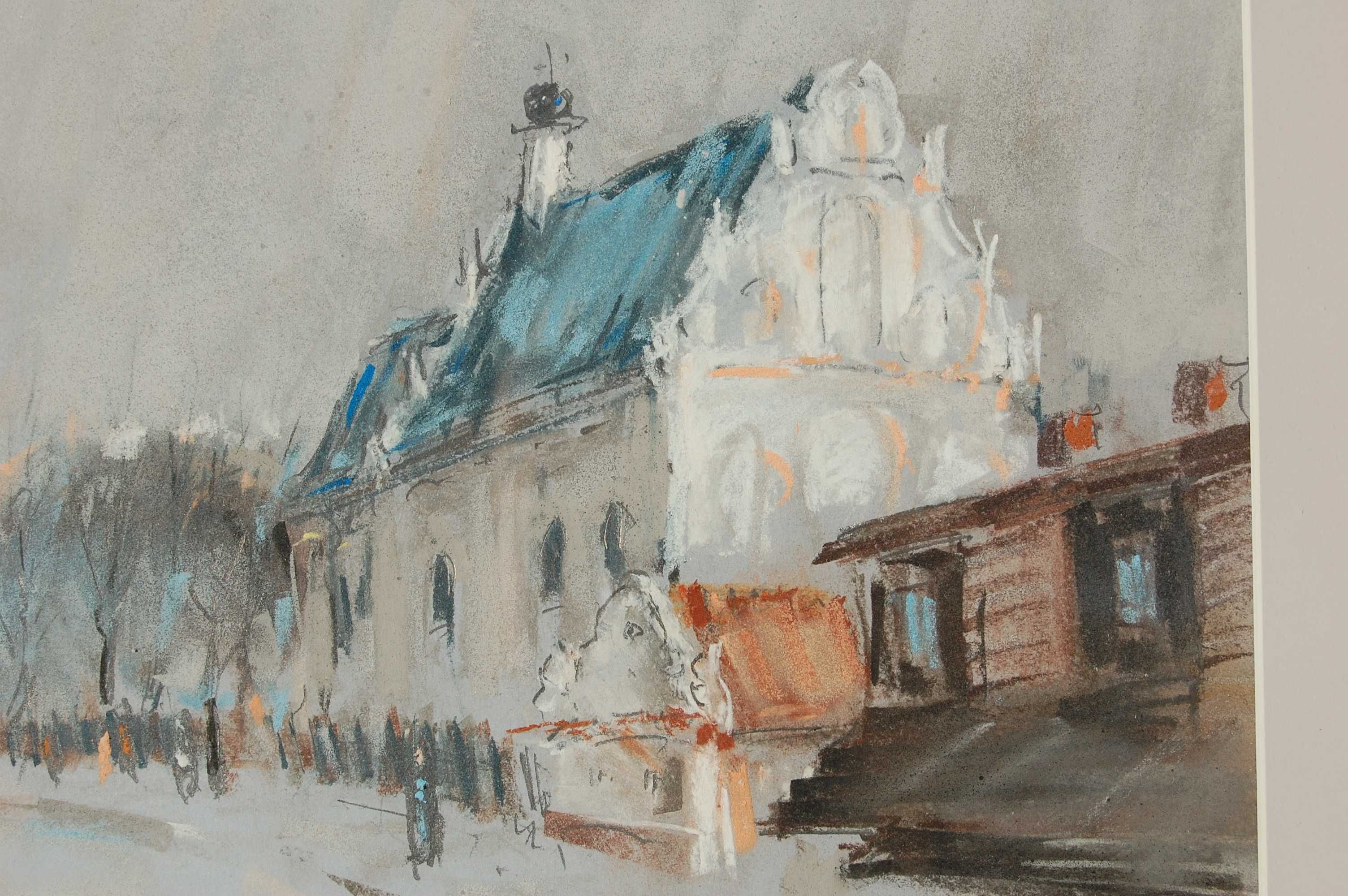Kazimierz Dolny, pejzaż, pastele, Beata Matusiak