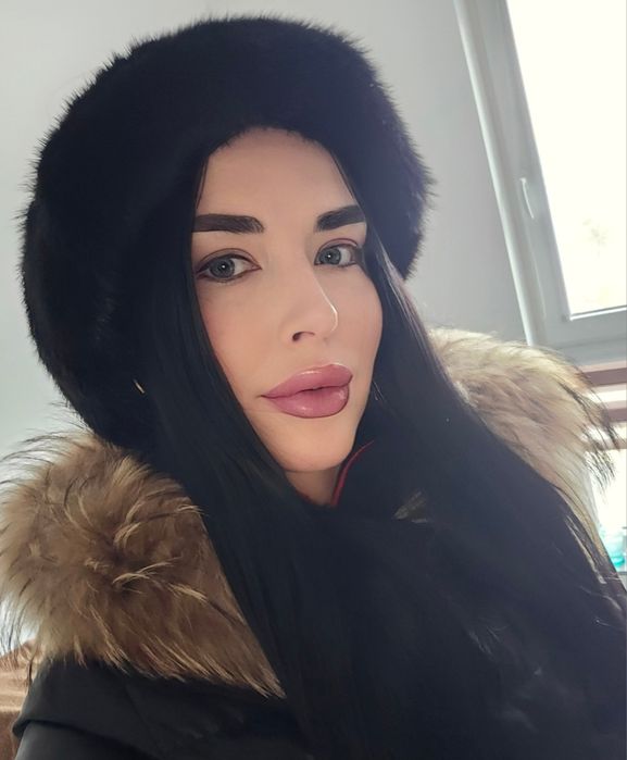 Opaska na głowę toczek z naturalnych norek na gumce rozmiar uniwersaln