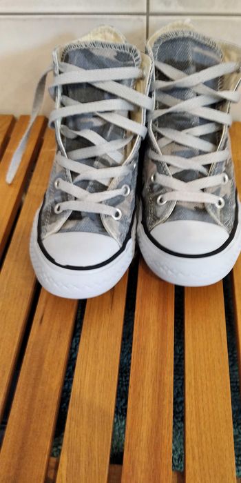 Wysokie trampki moro Converse rozm.33 dł.wkł.20cm