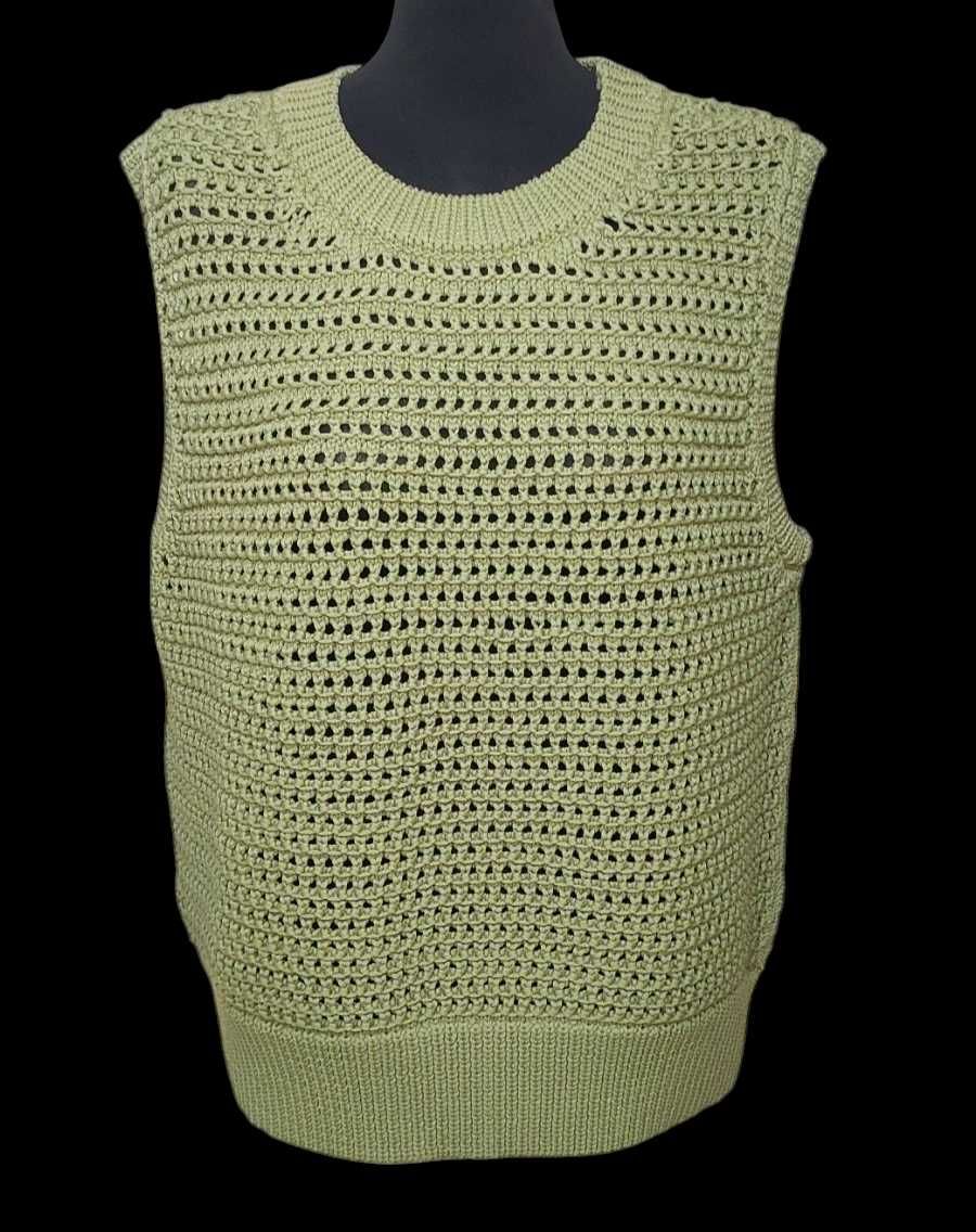 Zielona kamizelka dzianinowa YAYA Women, R. XL