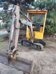 Komatsu minikoparka 1.6 tony 3 łyżki z przyczepą 2 t yanmar