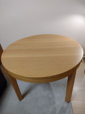 Stół rozkładany Bjursta okrągły 115 cm, owalny 166x115 cm, IKEA