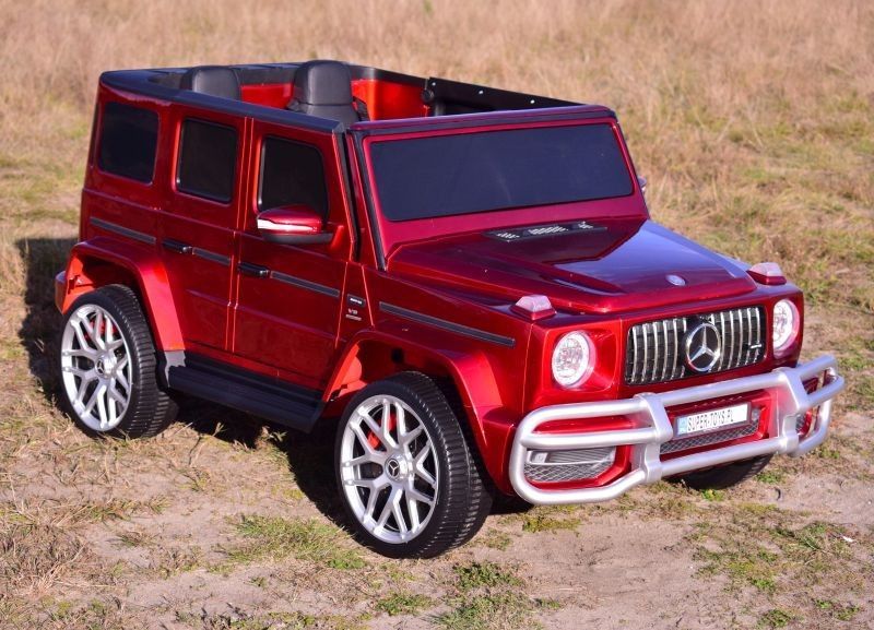 Mercedes G63 Amg Dla 2 Dzieci 24V 4X4 Koła Eva Lakier Polerowany S-307