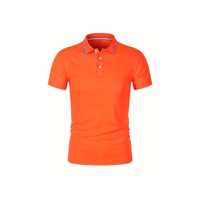 Koszulka Polo Męska - Wyrazista Pomarańczowa Orange - rozm. L