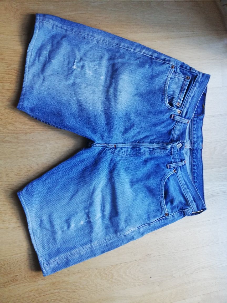 Krótkie spodenki LEVIS 501 pas 86 jeansowe