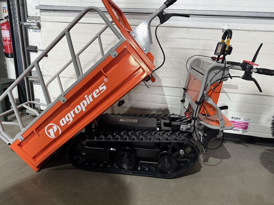 Mini dumper de lagartas a bateria