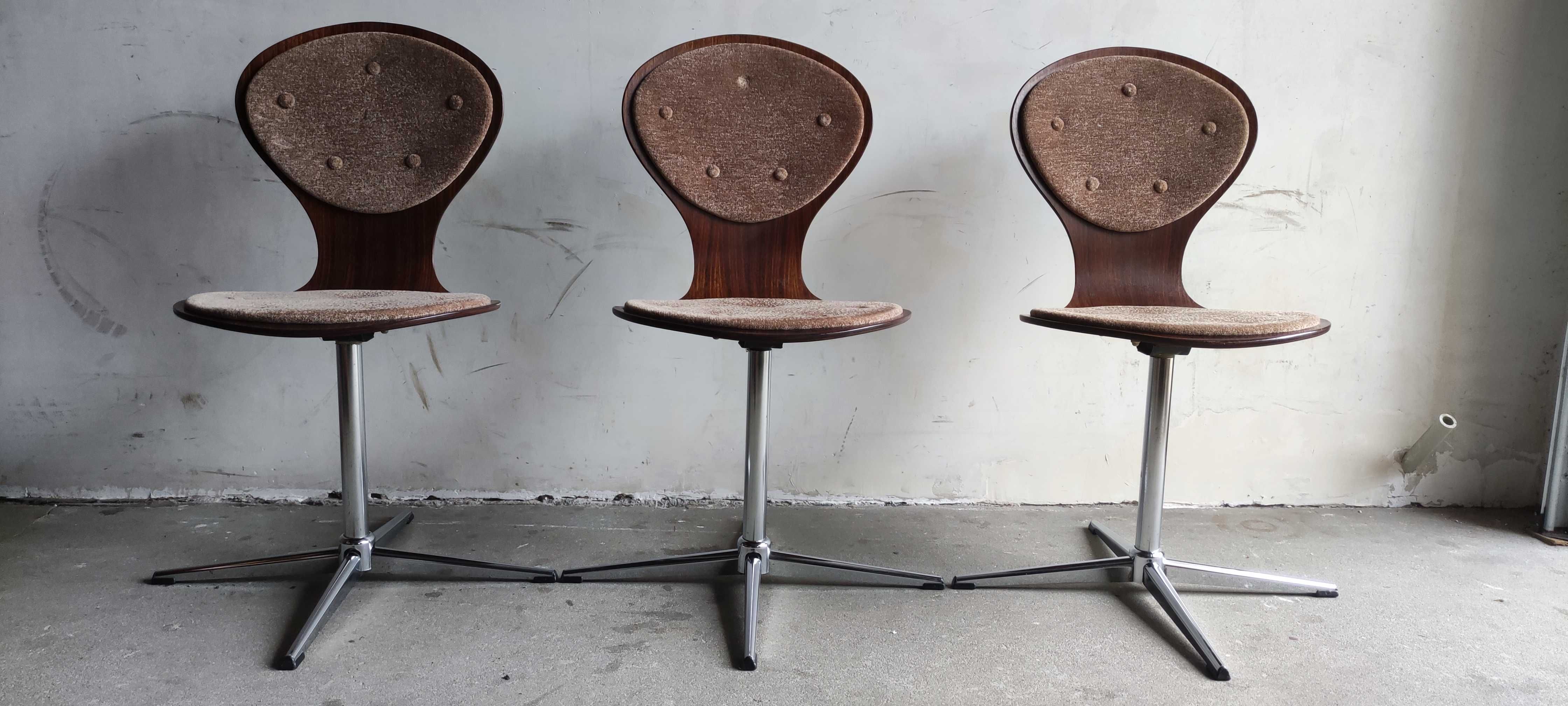 Design,obrotowe krzesła Flototto z lat 60