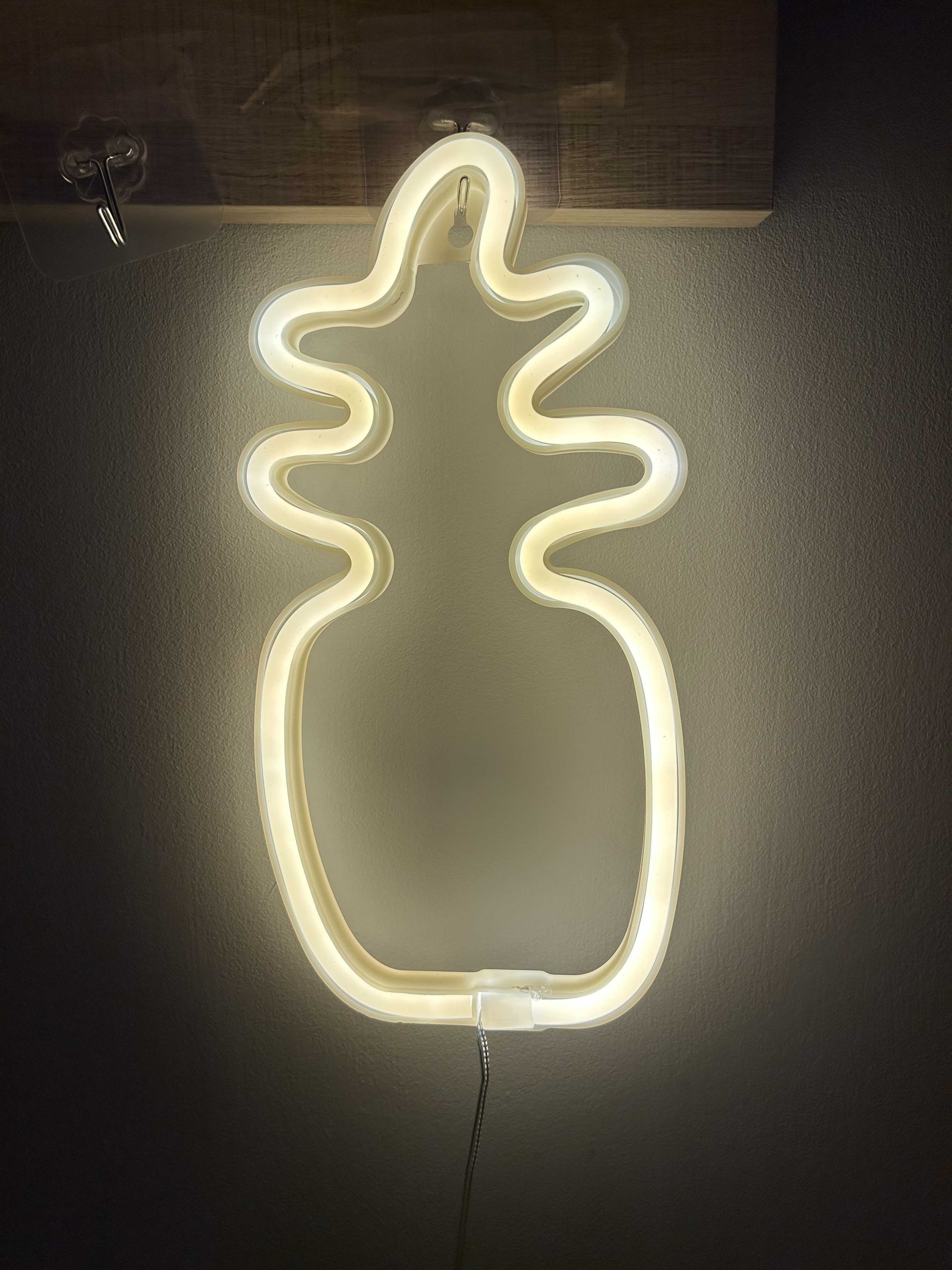 Neon Led Ananas żółty