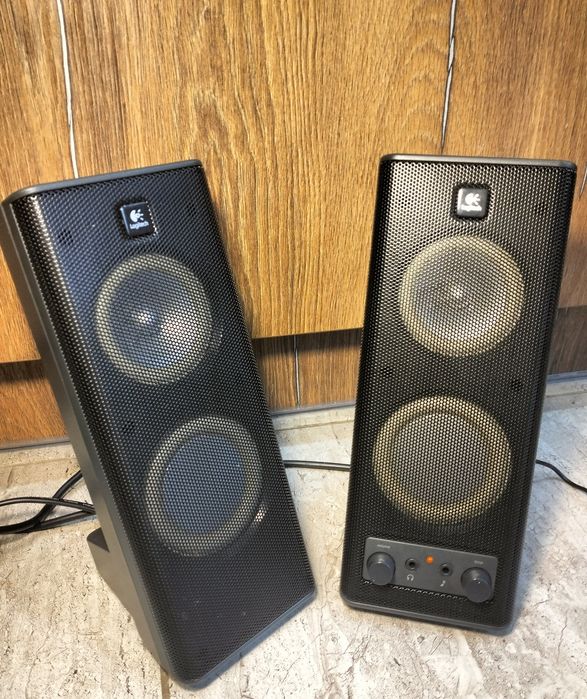 Колонки Для Компьютера ПК Logitech X 140 Стерео Бас Ноутбук Сабвуфер