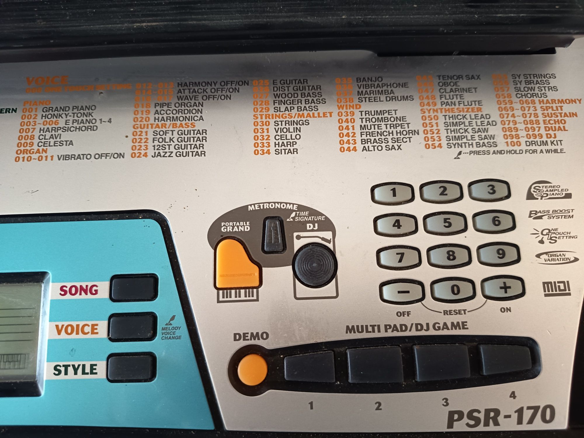 Yamaha PSR-170 em muito bom estado