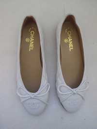 Chanel balerinki damskie białe