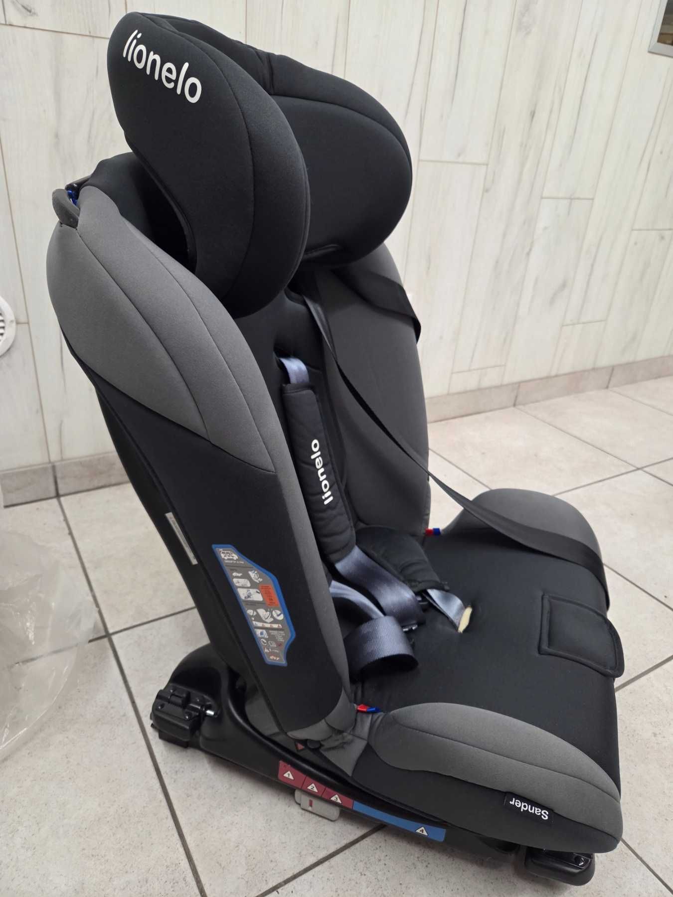 Автокрісло Lionelo Sander Isofix (0-36 кг) Сіре