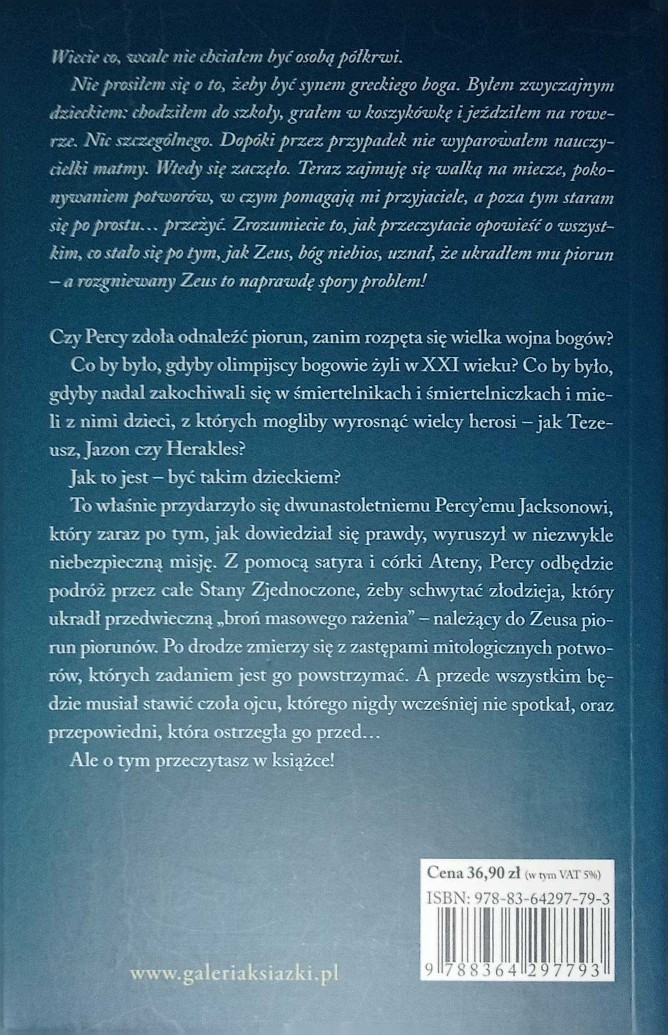 Książka Percy Jackson i bogowie olimpijscy