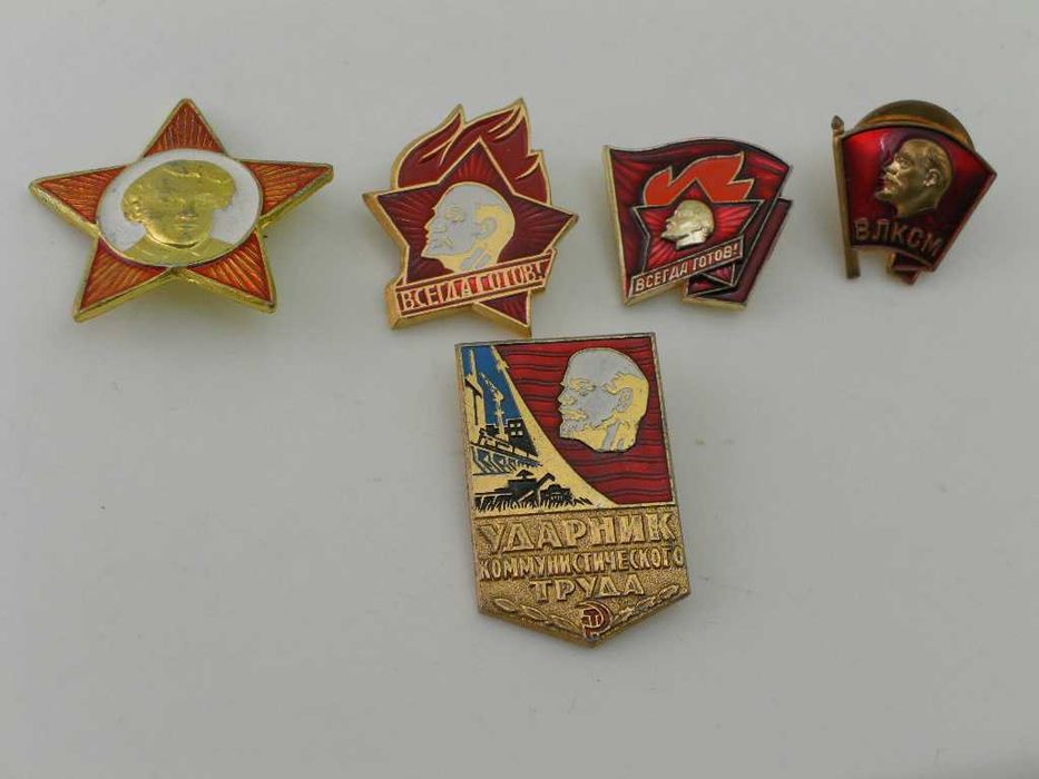 Odznaki . przypinki . Lenin . 5 szt