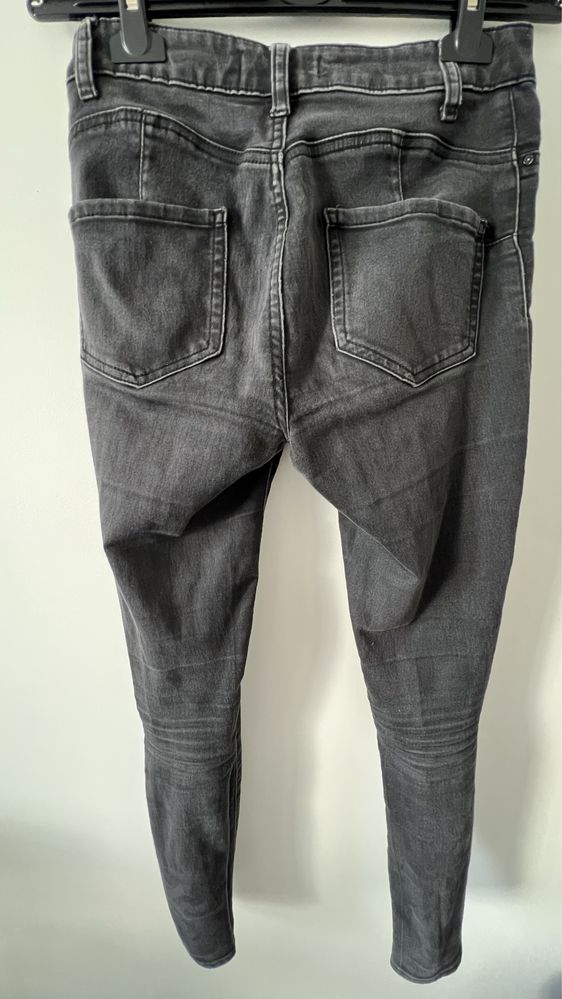 Czarne szare jeansy rurki Denim Co M 38