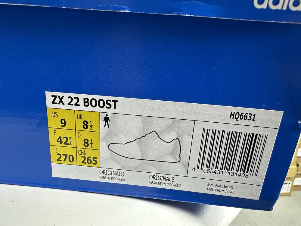 Оригінал! Нові в коробці кросівки adidas zx 22 boost 42.5-45 розміри