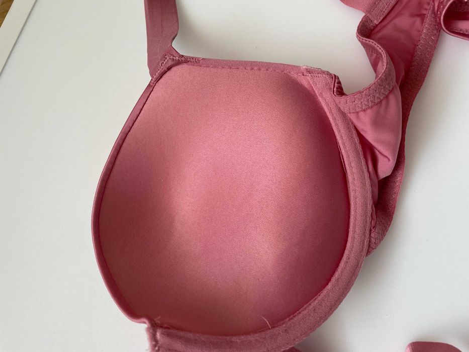 komplet bielizny victoria's secret rose pink new 75B