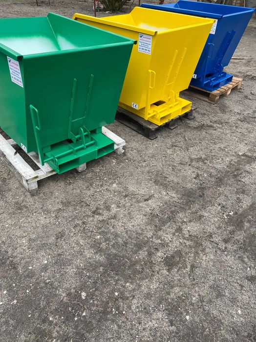 Kontener samowyładowczy 0,5 m3, mulda, pojemnik, koleba na wióry.
