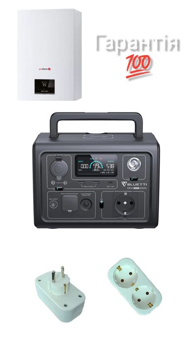 Адаптер EcoFlow, Bluetti та інш. Газовий котел заземленння нуль котла