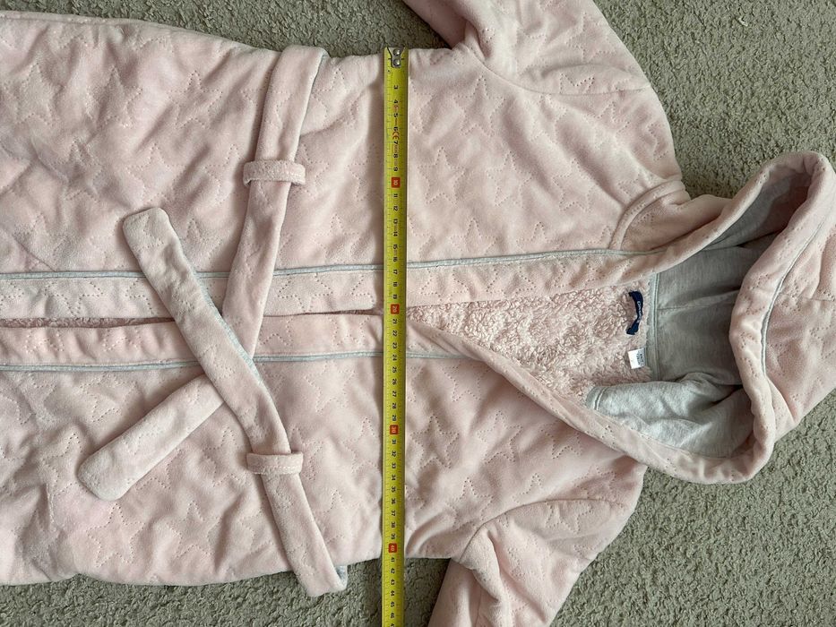 Dziecięcy szlafrok OKAIDI 8 lat/128 cm, pudrowy róż