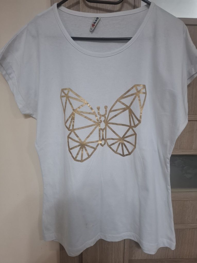 Fajny biały T-shirt