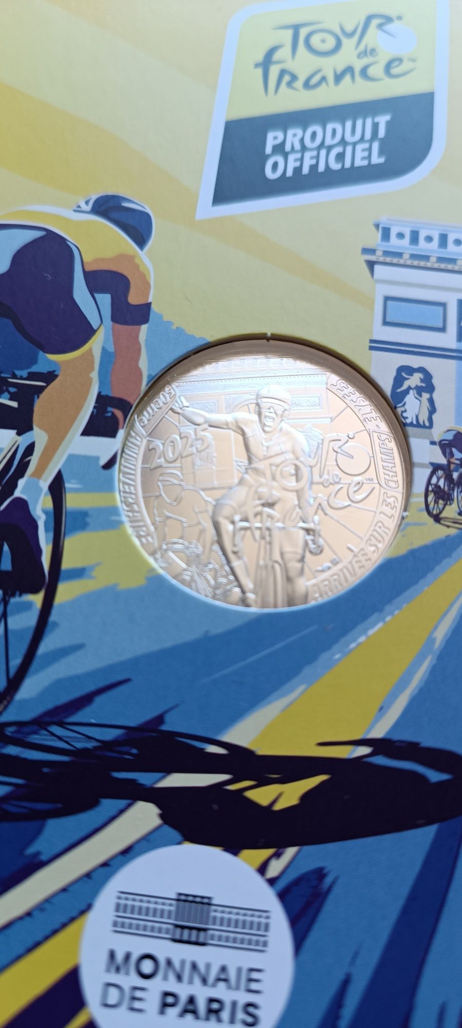 Moeda prata 10€ - Tour de France 2025