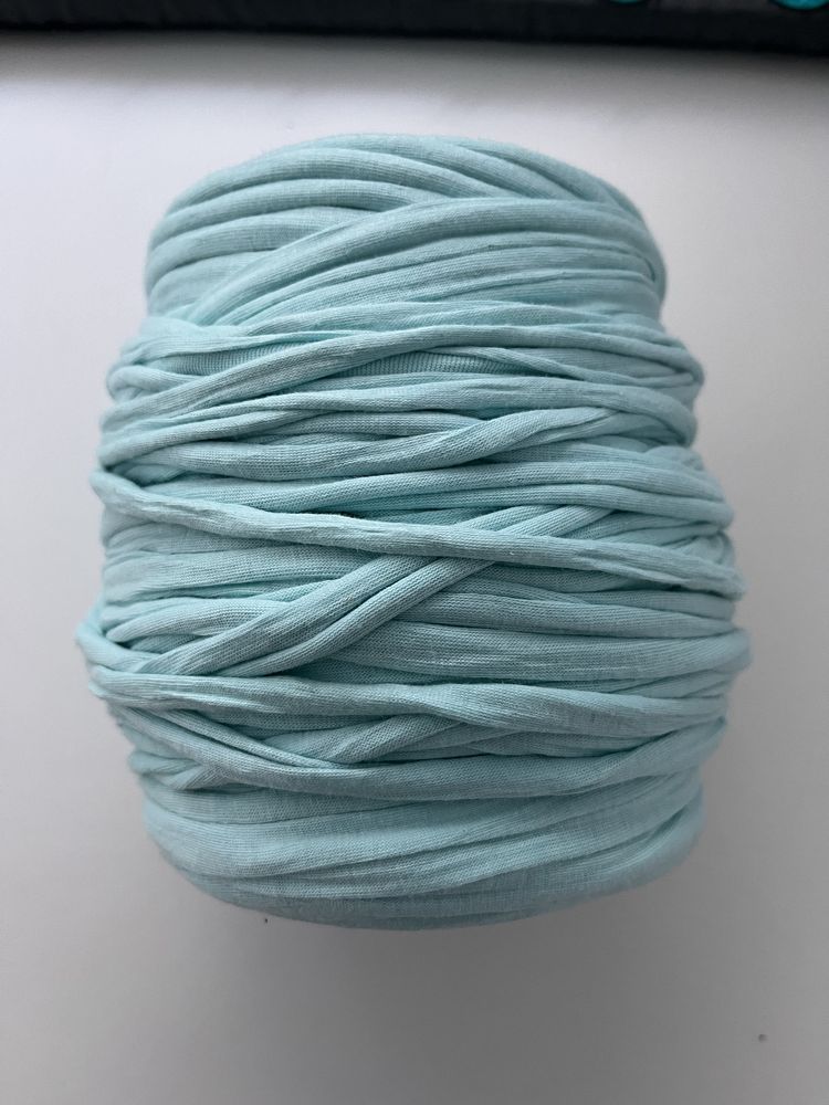 T-shirt Yarn Cotton Spaghetti / blada mięta