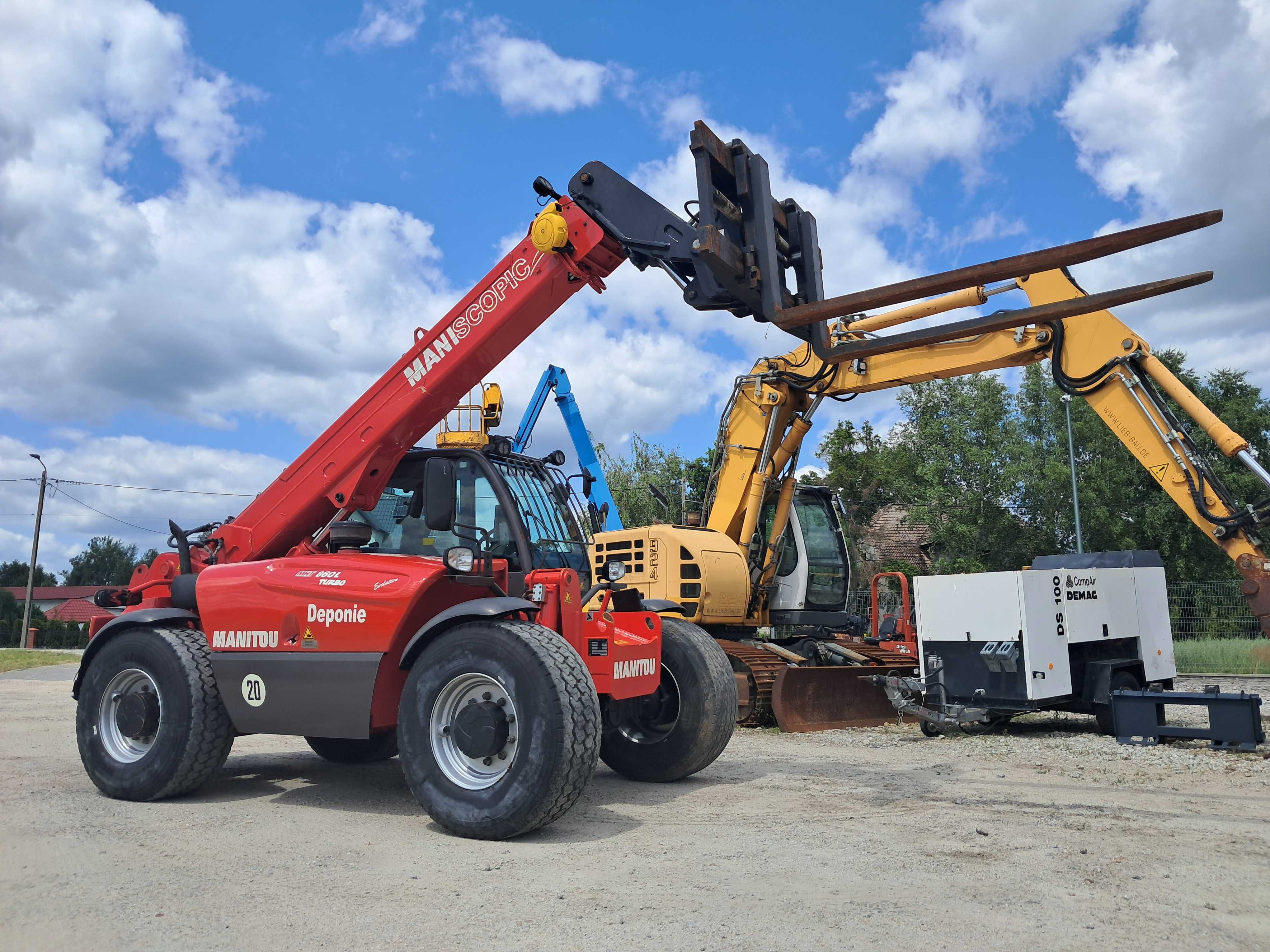 Ładowarka Teleskopowa MANITOU MHT 860 L /  Udźwig 6 ton ! / Haulotte