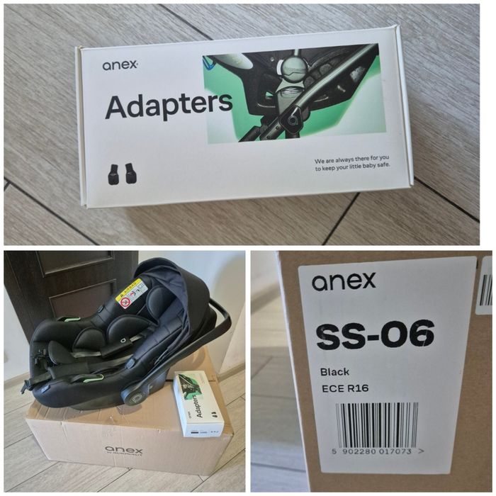 Автолюлька 0+ Anex x Avionaut Cosmo + адаптери автокрісло Анекс