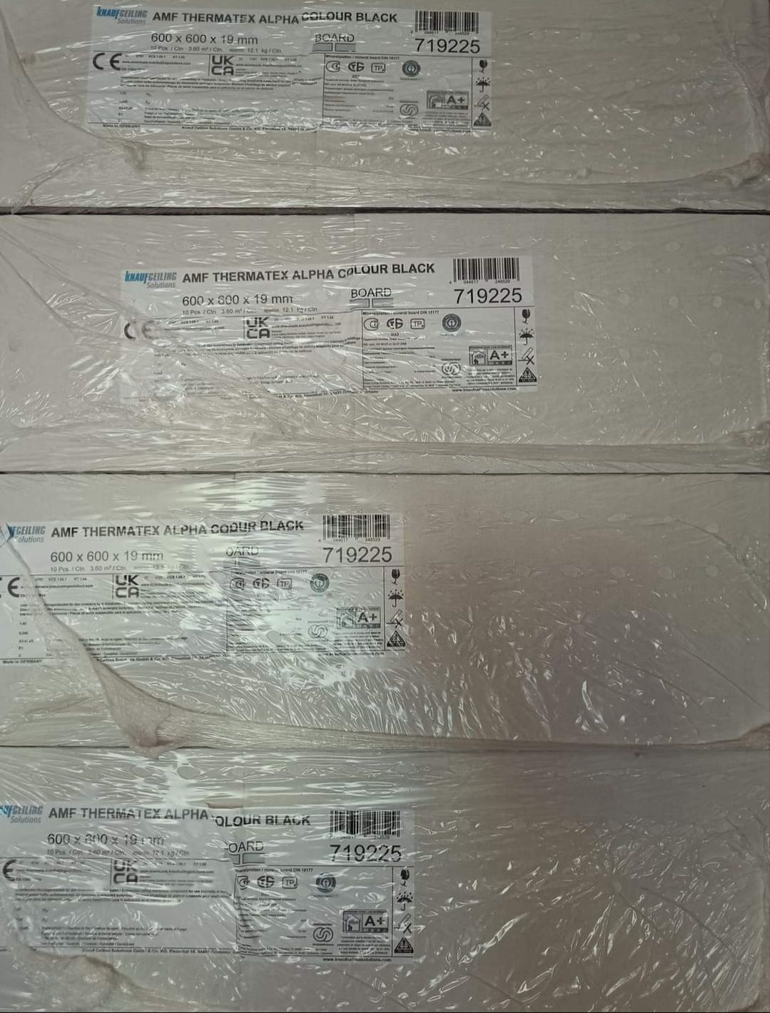 Płyta sufitowa czarna AMF Alpha SK 600x600x19 mm konstrukcja sufit