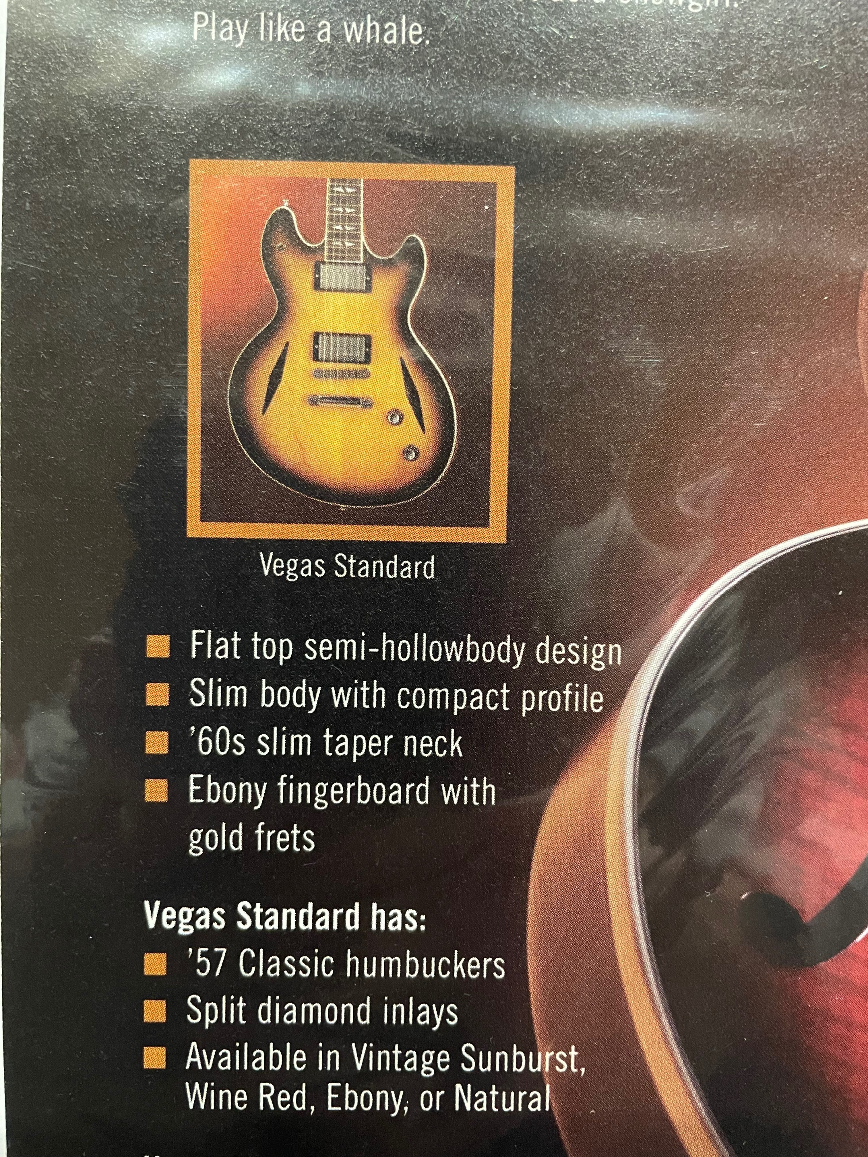 Gibson Vegas ES gitara semihollow body