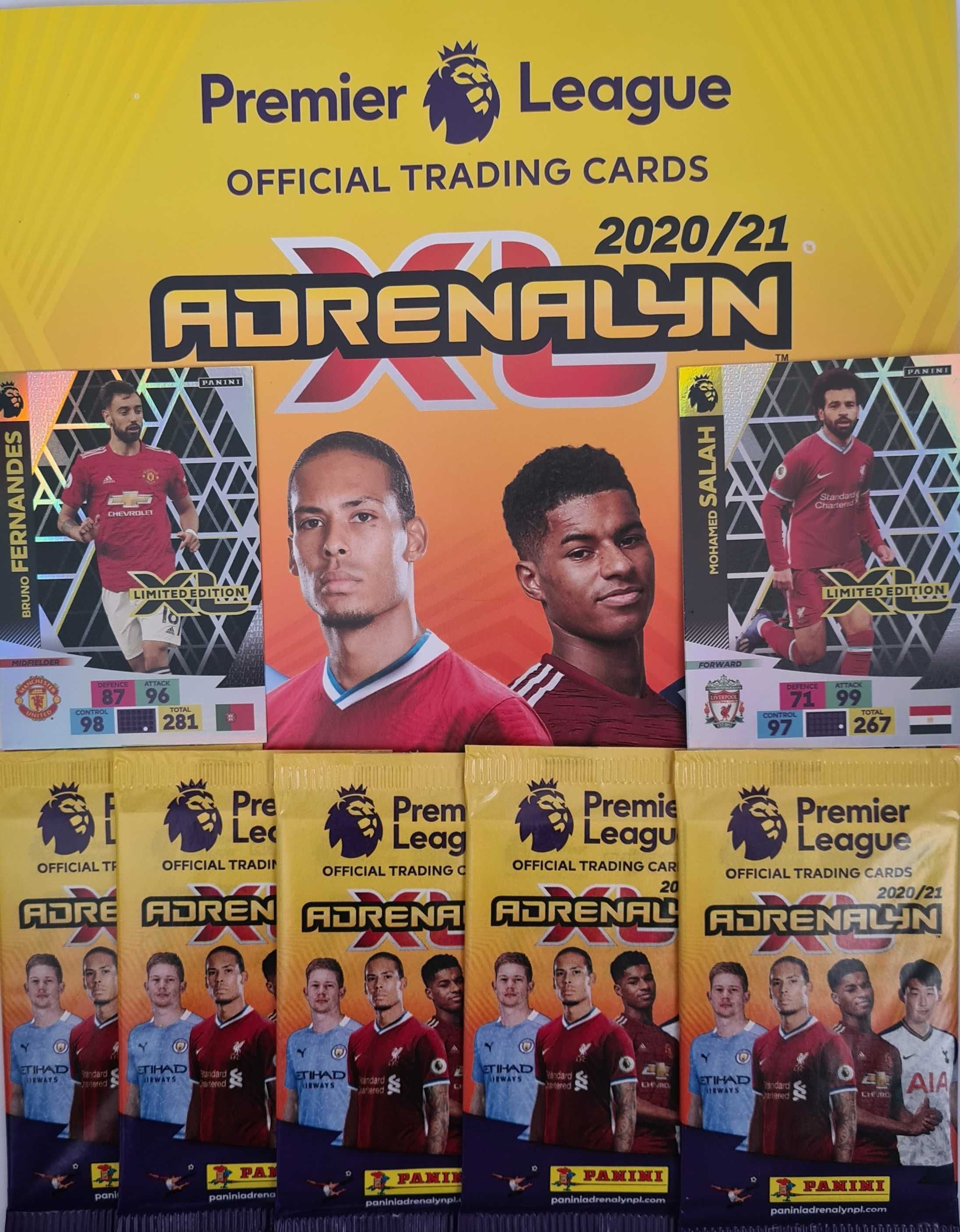 Panini seria PREMIER LEAGUE 2020/21 karty 300 szt saszetki 50