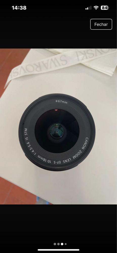 Objetiva Canon 10-18mm