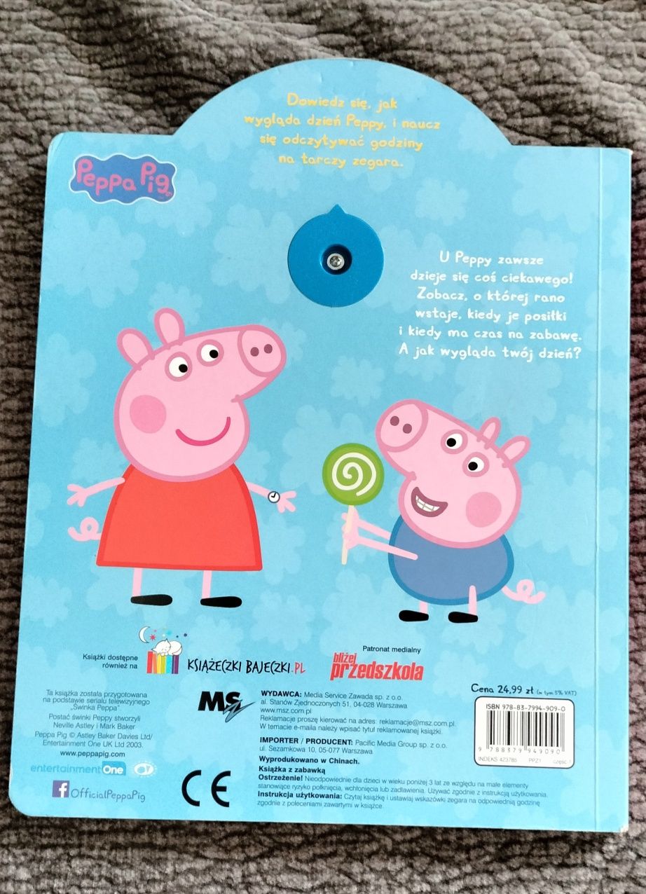 Książeczka z zegarem Świnka Peppa