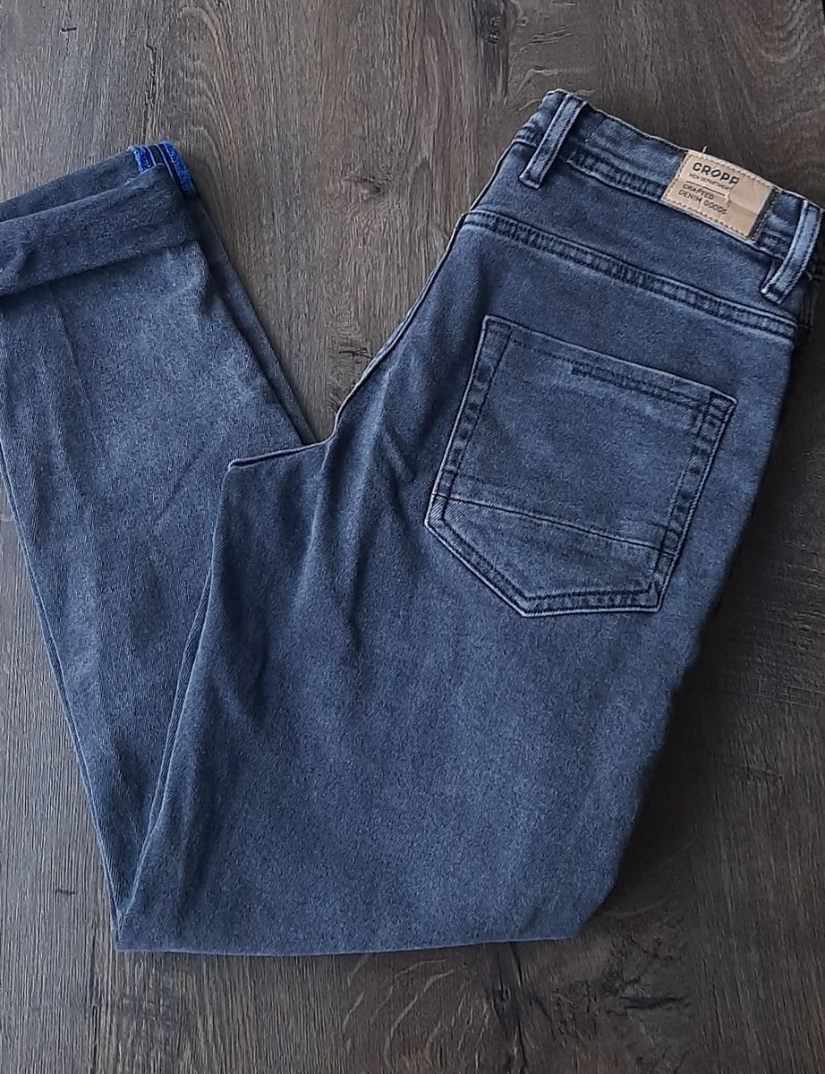 Męskie spodnie jeansowe regular S