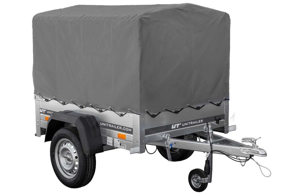 Przyczepka 150x106 GARDEN 150 KIPP ze stelażem H-800 + szary pokrowiec