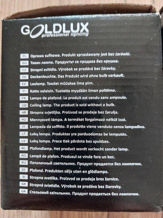 Oprawa sufitowa czarna