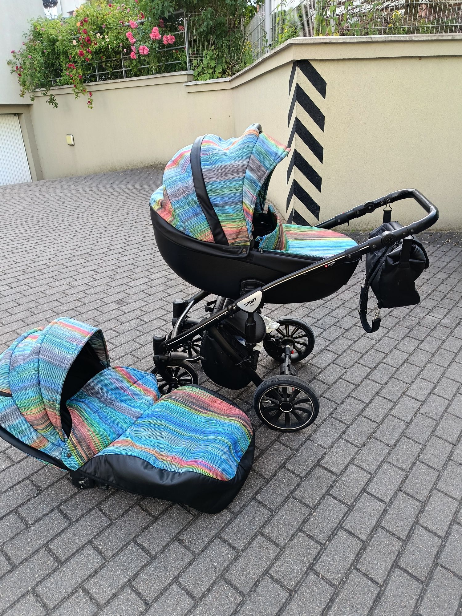 Wózek 2w1 anex sport rainbow