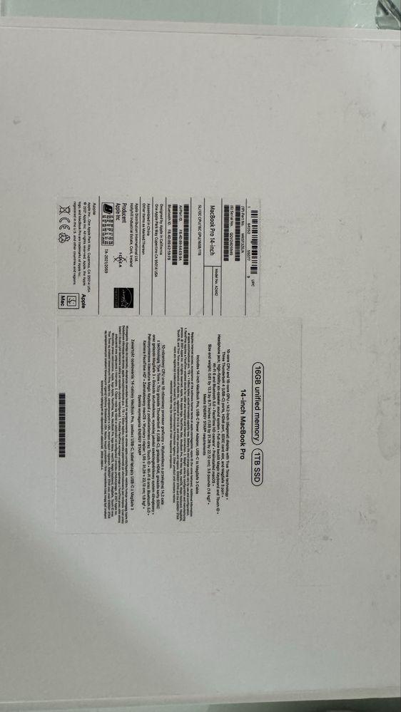 Apple MacBook Pro 14” – M1 Pro / 16 GB / 1 TB SSD – MKGT3ZE/A