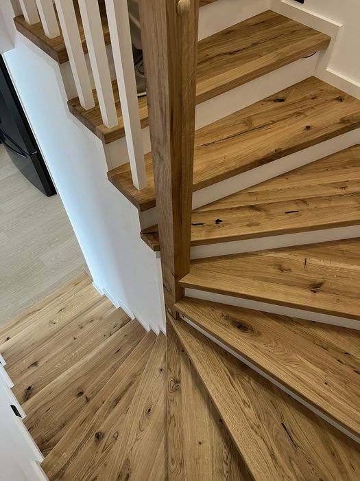 Schody na beton dębowe jesionowe