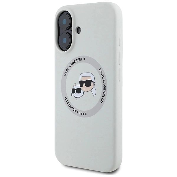 Etui Karl Lagerfeld Silicone Double Heads And Circle MagSafe do iPhone