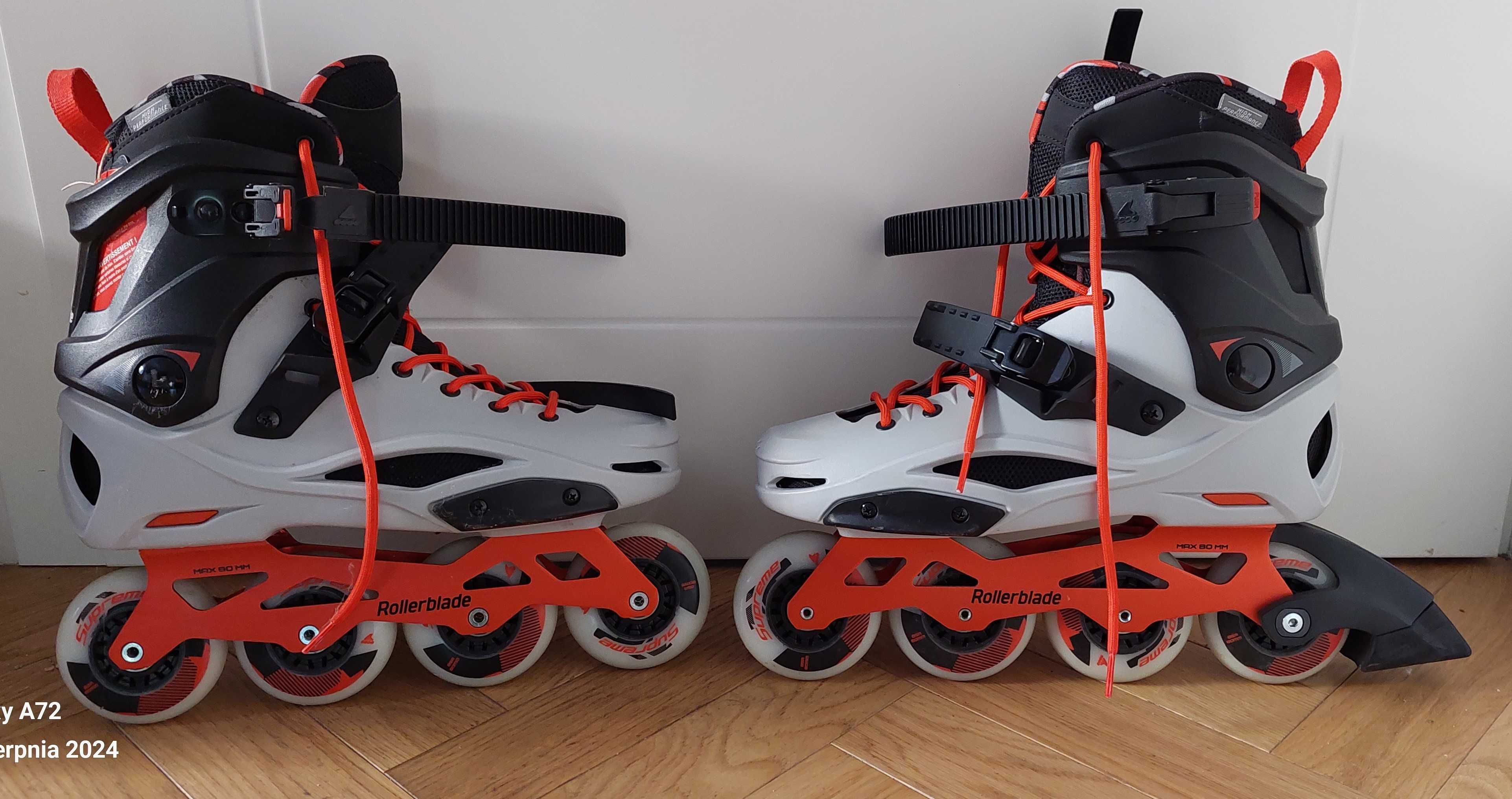 Rolki Rollerblade RB PRO X - Szaro/Czerwone