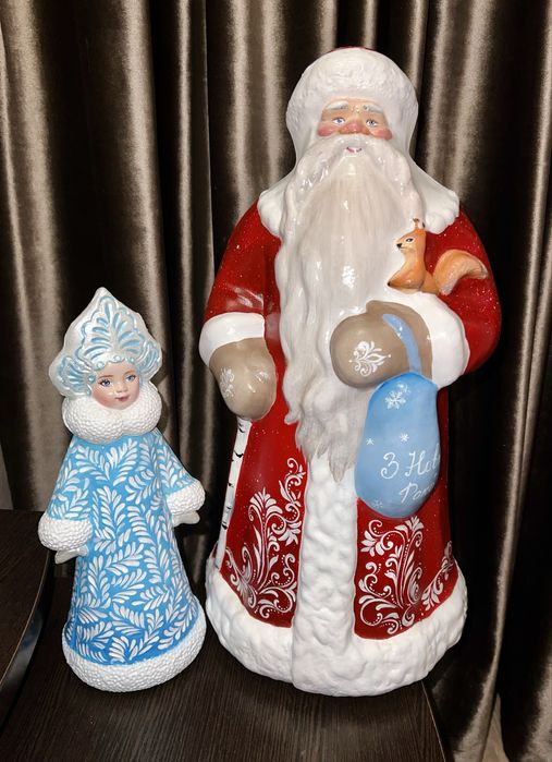 Дед мороз снегурочка ссср под елку елочные игрушки