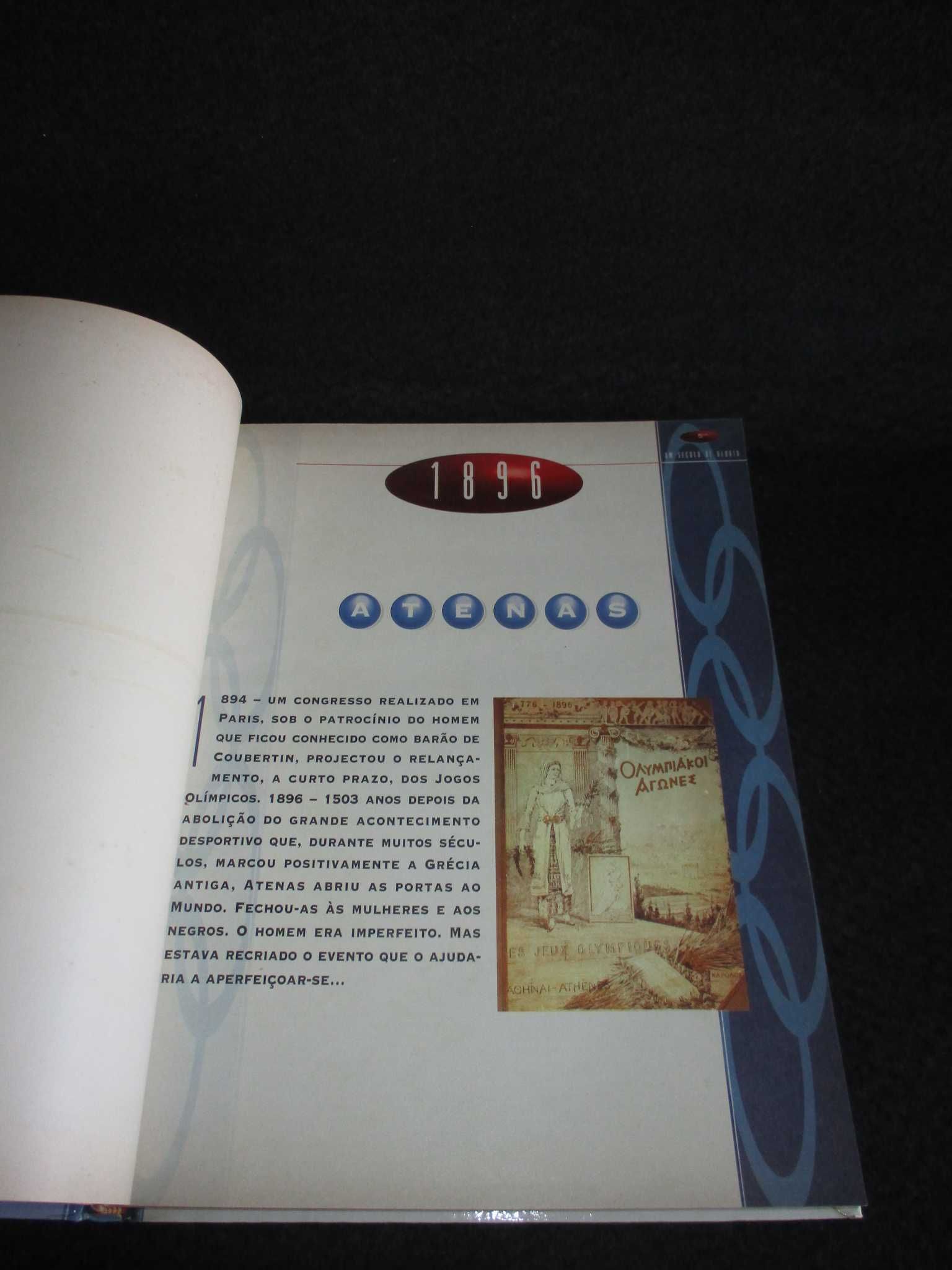 Livro Jogos Olímpicos Um Século de Glória Atenas 1896 a 1996 Atlanta