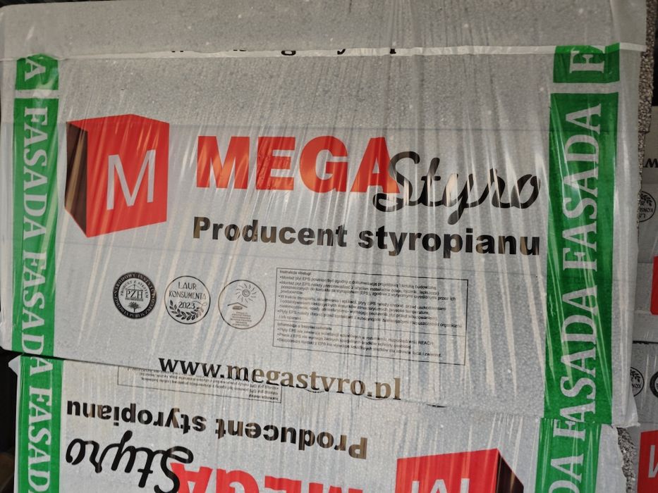 Nowy Styropian fasada grafit lambda 033, grubosc 20cm.