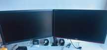 Vendo monitor asus e monitor aoc como novos com braço de suporte