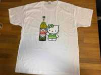 custom t-shirt koszulka y2k hello kitty piwo perła