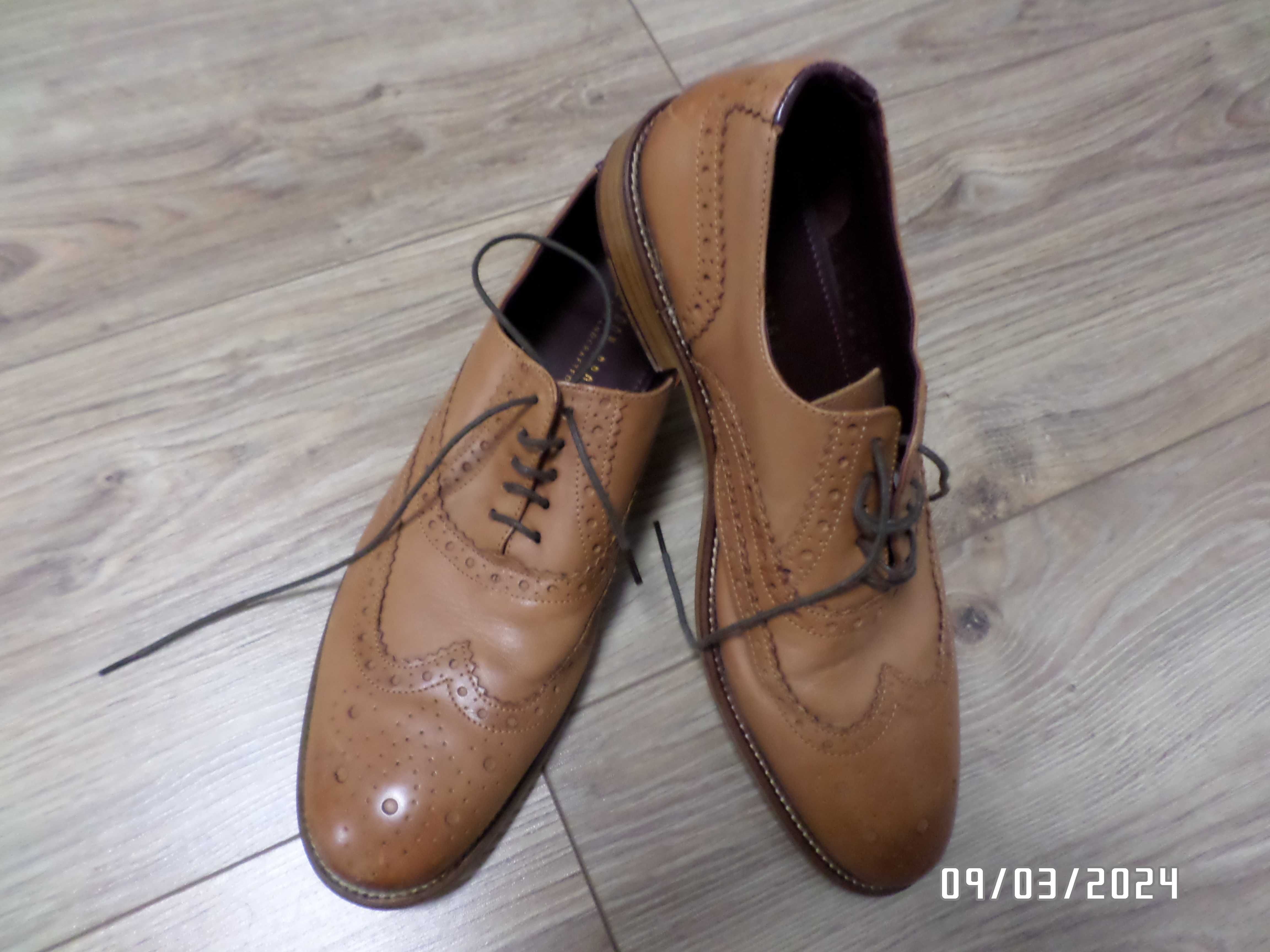 półbuty męskie -wizytowe -skórzane-43(9)-LONDON BROGUES