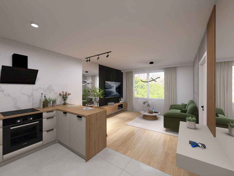 Nowe mieszkanie na wynajem z ogródkiem.