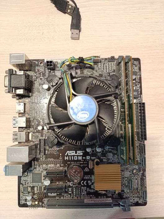 Комплект intel core i5 6500, озу 16gb ddr4 2400mhz, мать asus h110m-r